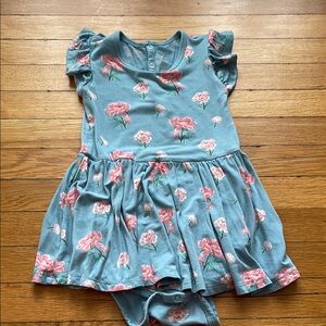 Kyte BABY Blue Floral Kids Casual Dress